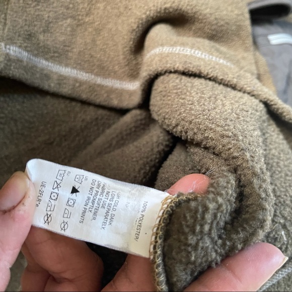 G.H. Bass explorer pullover 1/2 zip fleece tan - Picture 6 of 7